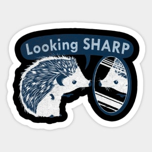 Looking Sharp hedgehogs Sticker